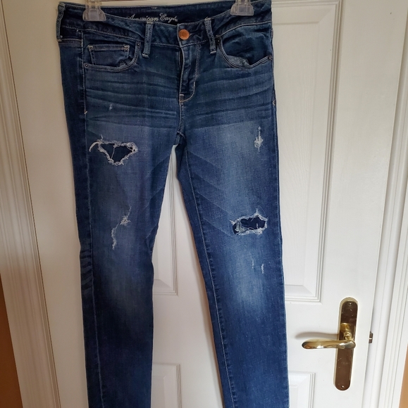 American Eagle skinny jeans with distressed detail - Picture 1 of 3